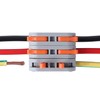 60 pcs XHF Colourful Conductor Compact Connectors Lever Connectors Nuts,