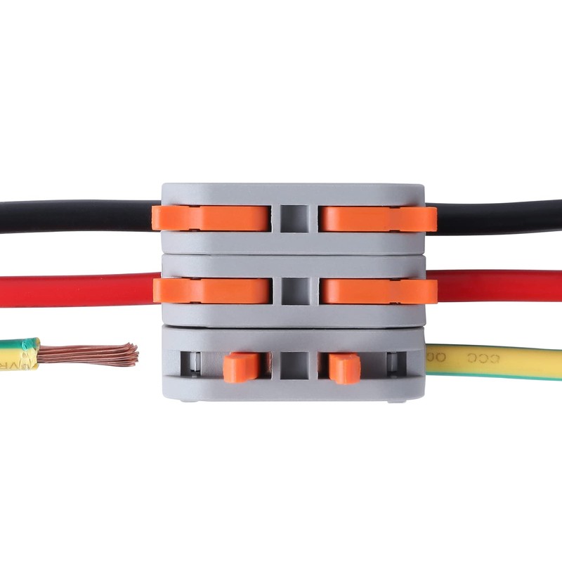 60 pcs XHF Colourful Conductor Compact Connectors Lever Connectors Nuts,