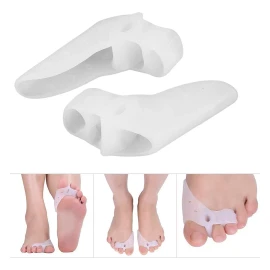 Veraly Separador Dedos Silicona Corrector Juanete Pedicura Cómodo F Color Color