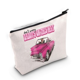 Gzrlyf Don't Worry Daddy's On His Way President Makeup Bag Republican Gift Election Political Gift Survived Shot Bag (DADDY'S ON THIS WAY MAKEUP BAG)