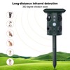 Outdoor Animal Repeller Solar Ultrasonic Power Repellent Pest Cat Dog