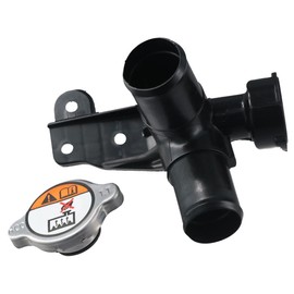 Engine Radiator Filler Neck Sets, 25329-1R200/25330-1P000 Coolant Filler Neck with Radiator Fill Cap Car Replacement Parts Vehicle Accessories for Hyundai, for KIA