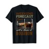 Weekend Forecast Cigars with Chance Bourbon Gift Men T-Shirt