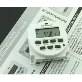 SINOTIMER 12V DC SINOTIMER DISPLAY TM618H-4 LCD Digital Timer Programmable Time Switch
