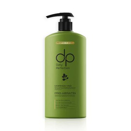 dp Daily Perfection Shampoo - Salt-Free - with Keratin & Biotin - Repairing & Nourishing - For All Hair Types - Various Varieties - 425 ml Hair Loss Hair Growth (Moringa Oil)