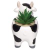 Baker Ross Cow Customisable Ceramic Flower Pots (Pack of 2)