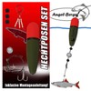 Angel-Berger Steck Fishing Set Rod Reel with Accessories (Pike Fishing