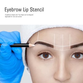 Eyebrow Lip Shape Stencils Shape Kit, 4 Types Eye Brow & Lip Makeup Shaper Template Tools