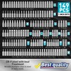 Amartisan 20-Piece Hex Head Allen Wrench Drill Bit Set, Metric