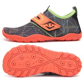 Saguaro Children's Swimming Shoes, Non-Slip, Quick Drying, Aqua Shoes, Size EU 24 - 36 - St 2 Orange, size: 24 EU