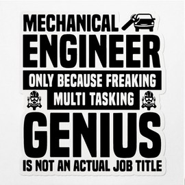 Decal Stickers of Mechanical Engineer Premium Indoor (No Waterproof) Vinyl Decal Stickers for Laptop Phone Accessory Helmet Car Window Mug Tuber Cup Door Wall Decoration - USCVER3f83521BL0124