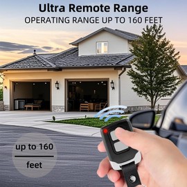 2 Pack Garage Door Opener Remote for LiftMaster Chamberlain Craftsman Compatible with 891LM 893LM 893MAX 971LM 973LM 371LM 373LM, Red Orange Green Yellow Purple Learn Button - Keychain Design