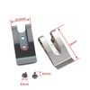 Bluemoona 4 Sets - Metal 54x25mm Holster Sheath Belt Clip