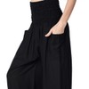 Tranquil Threads High-Waisted Yoga Pants, 100% Rayon, Boho/Harem Style with