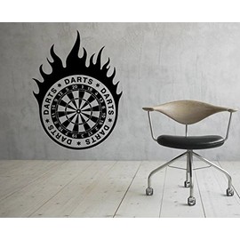 Darts Wall Stickers Vinyl Decal Target Sports Bedroom Decor (2drt7)