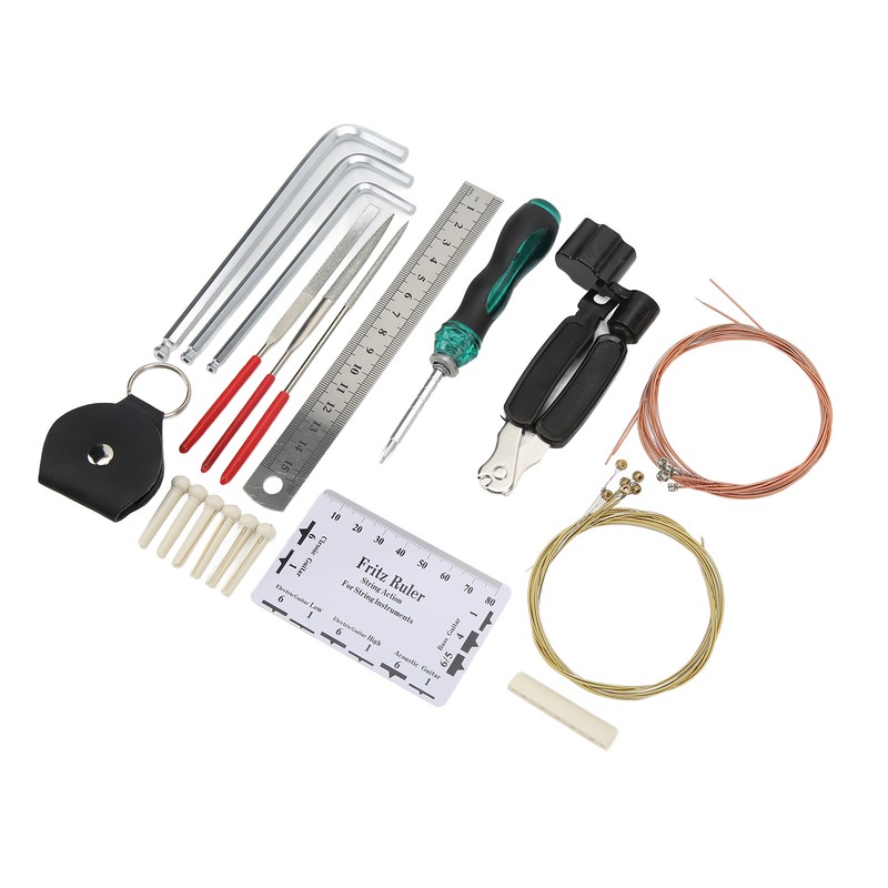 Guitar Repairing Tools Kit Guitars Maintenance Tool Kits with Strings