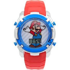 Mario Kids LCD Flashing Lights Watch - Red (GSM4222AC)