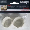 Mirage, 100 Small Baking Cups - Non-Stick and Durable