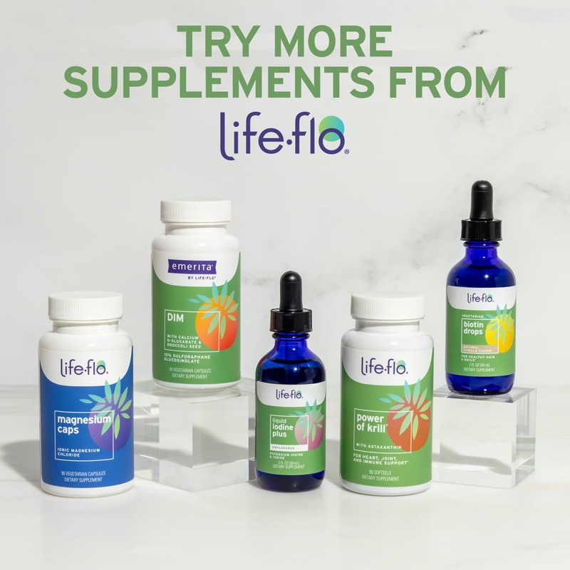 Life-Flo Biotin 10000mcg Drops with Vitamin D3, High Potency Liquid