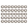 40pcs M10x1.25mm Hxagonal Flange Nuts Stainless Steel Rust Resistant Fine