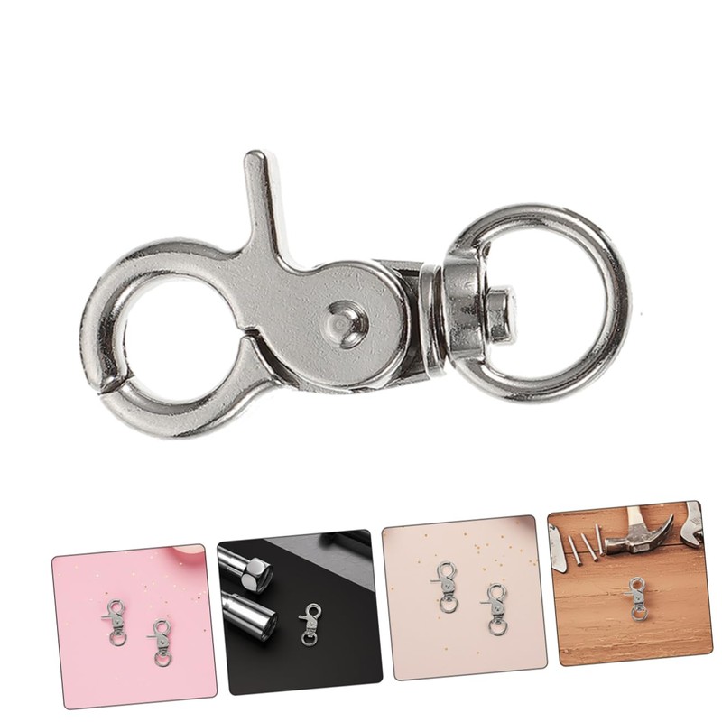 LIOOBO 5pcs Bird Cage Lock Badges Medium Bird Stainless Steel