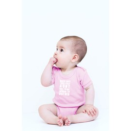 CBTwear Back Off! I Have A Crazy Aunt - Body para bebé, adorable mameluco unisex, cómodo y lindo, Rosado, 12 meses