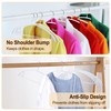 Enjamyo 18 Pack Clothes Hangers, PVC Coating Sweater Hangers, 16.5