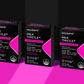 Holidays Milk Thistle+ 30 tablets, 4 boxes, total 4 month supply / 홀리데이즈 밀크씨슬+ 30정 4박스 총4개월분