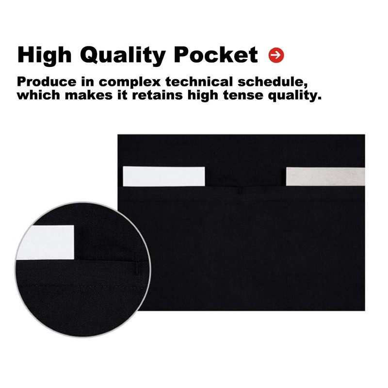 TOPTIE 2 Pack 3 Pockets Waitress Waist Apron, Restaurant Half