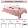 2 Packs 137 x 180 cm Pink PVC Table Cloth