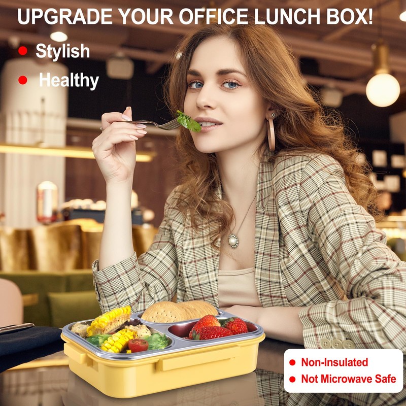 Stainless Steel Lunch Box for Kids & Adults - 25