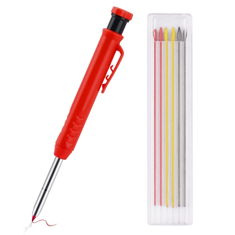 2 Pack Solid Carpenter Pencil Set for Construction with 12
