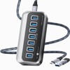 SETMSPACE Hub USB, concentrador USB para transferencia de 5 Gbps,