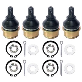 DingRan Ball Joint Fit For Honda 51375-HP5-601 51355-HN0-A00 Rancher 350 TRX350TM foreman 500 TRX500FRM TRX500FE TRX500FM Upper Lower 4 Pack