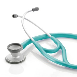American Diagnostic 606MCA Ad scope 606 Ultra Lightweight Cardiology Stethoscope with Tuneable AFD Technology, 28" Length, Metallic Caribbean