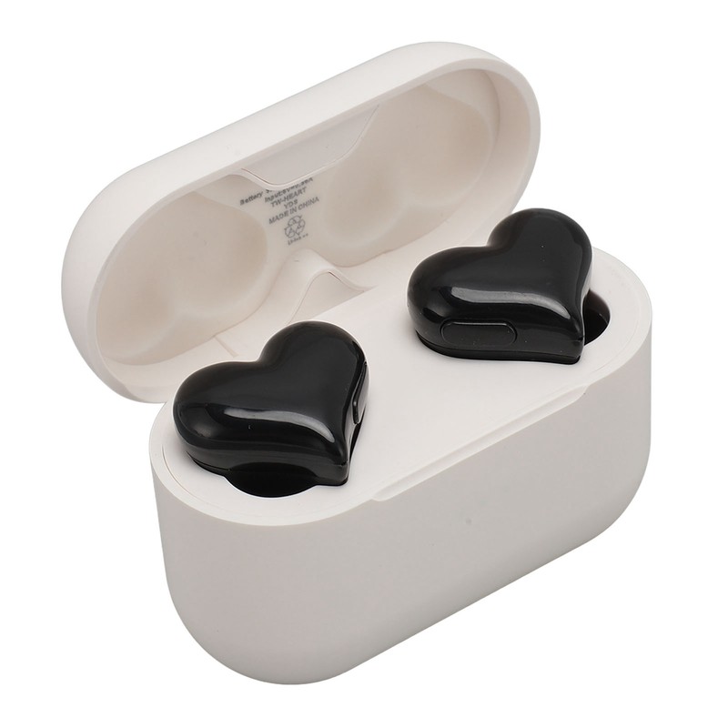 Heart Shaped Wireless Earbuds HIFI Stereo Sound Waterproof Bluetooth 5.3