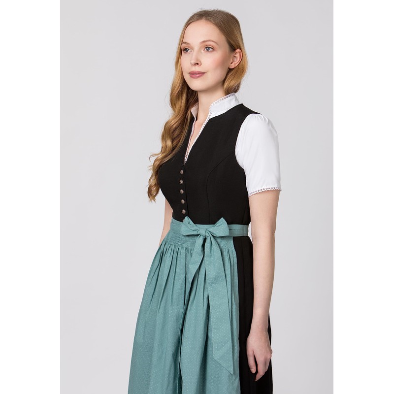Stockerpoint Women's Molina Midi Dirndl Apron, Petrol, 40-44