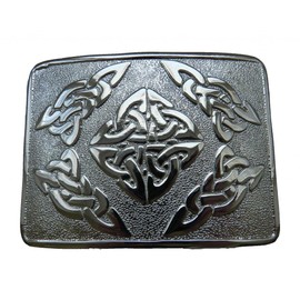 UT Kilts Scottish Kilt belt buckle #3 chrome finish (Chrome)