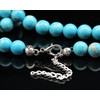 Natural Blue Imperial Jasper Beaded Choker, Genuine Blue Crystal Necklace,