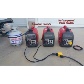 Honda Hutch Mountain Power Grip Parallel Cable w/ 30 amp Generator Cord Breaker