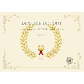 Football Diplomas for Congratulations and Success. Landscape Format - Display DIN A4 Laminated Matt - Display DIN A4 Laminated Matt