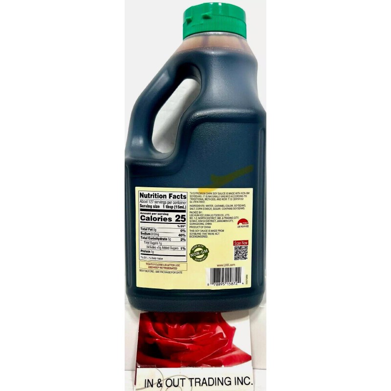 Lee Kum Kee Gluten-Free Premium Dark Soy Sauce 64 oz~Exp