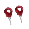 A ABSOPRO 2pcs 15mm Dia Hole Chain Axle Adjuster Tensioner for Motorcycle Item Replacement