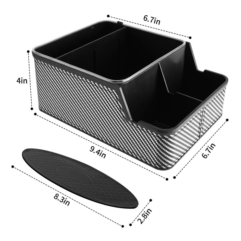 keketuohai Car Seat Organizer with Cup Holders,Car Armrest Extra Storage