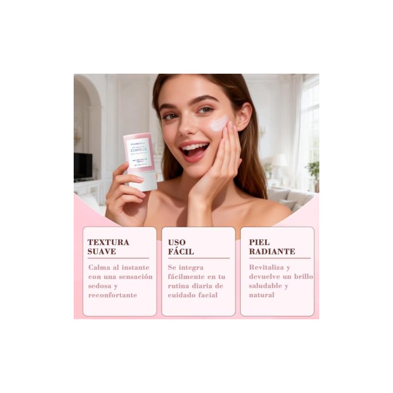 3PC Mascarilla de Arcilla en Barra con Centella Asiática,Poremizing Quick