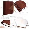 5.7 Inch Wooden Book Lamp, Multicolor Folding Book Lamp Automatically