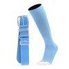 MadSportsStuff Pro Line Baseball Socks and Belt Combo (Columbia Blue,
