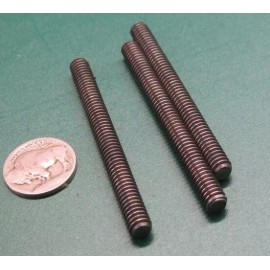 Unbranded 4140 Steel Threaded Studs, Grade B7, RH, 1/4"-20 x 2.75" Length, Pkg of 10 pcs
