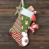ISAKEN Pack of 10 Cotton Fabric with Christmas Pattern, Fabric