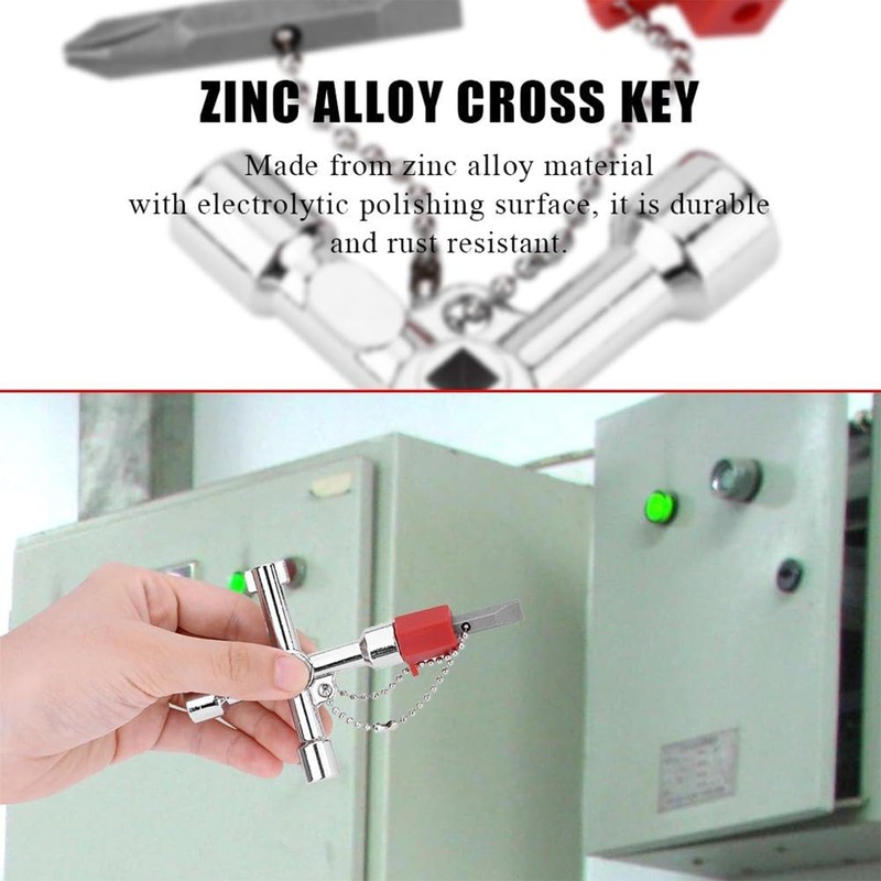 ElevaPulse 2 Piece Universal Key Set, Control Cabinet Key with
